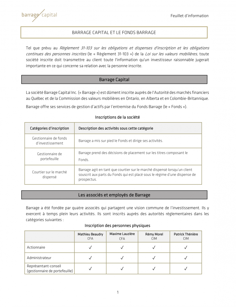 Information Circular